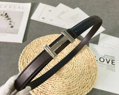 Black belt with metal buckle