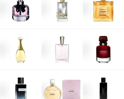 A selection of perfume bottles